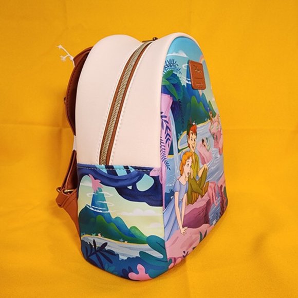 Loungefly Disney Peter Pan Wendy Mermaid Lagoon Rainbow Soft Tag Mini Backpack main image 6